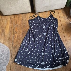 Navy Blue Starry Kids Dress